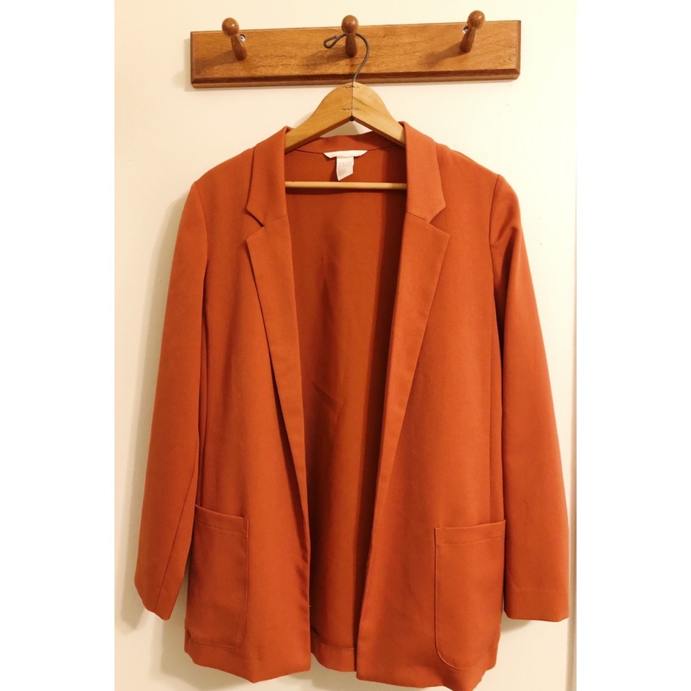 H&M burnt orange blazer
